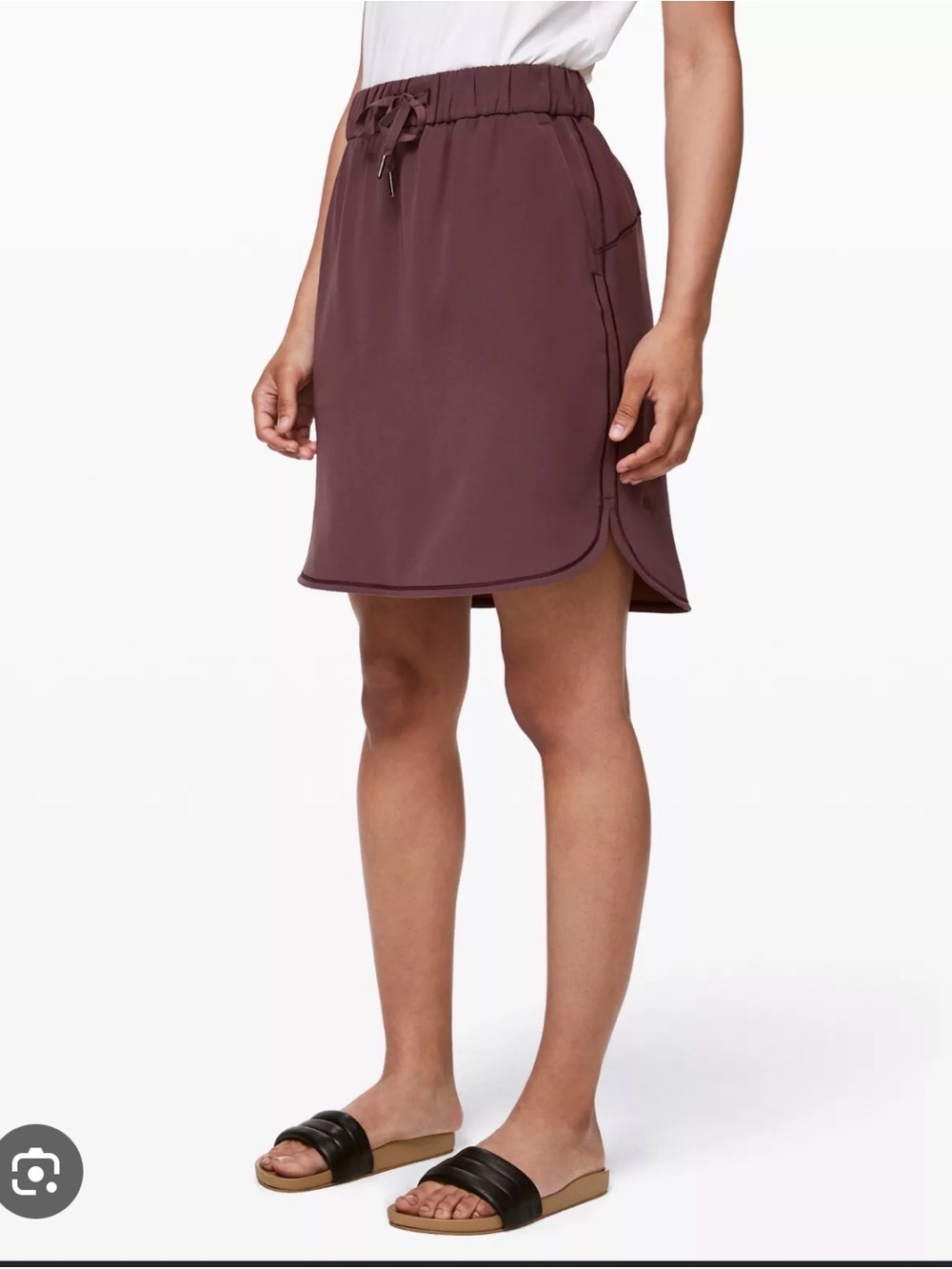 Lululemon On The Fly Skirt Woven Athletic Skirt Cherry Cola Women's, Size 6